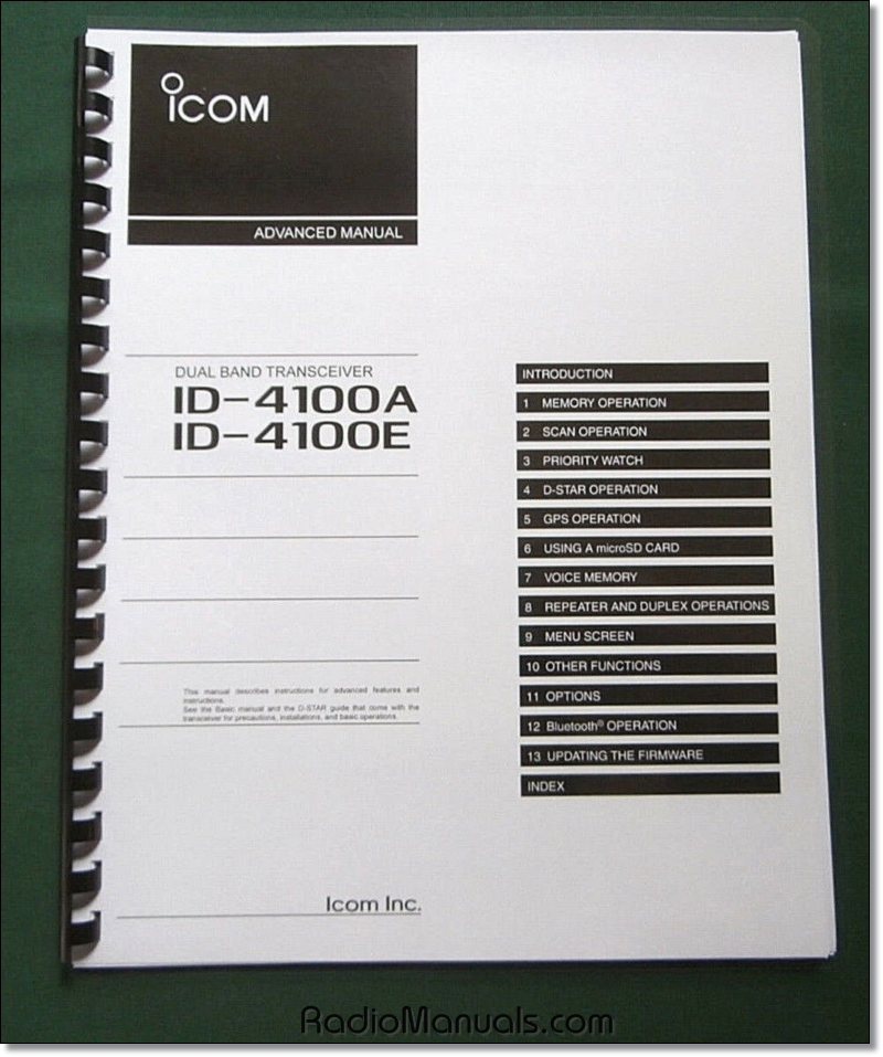 Icom ID-4100A/E Advanced Manual - Click Image to Close